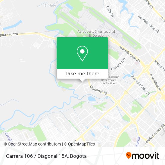 Carrera 106 / Diagonal 15A map