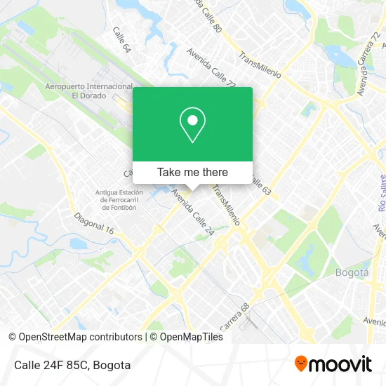 Mapa de Calle 24F 85C