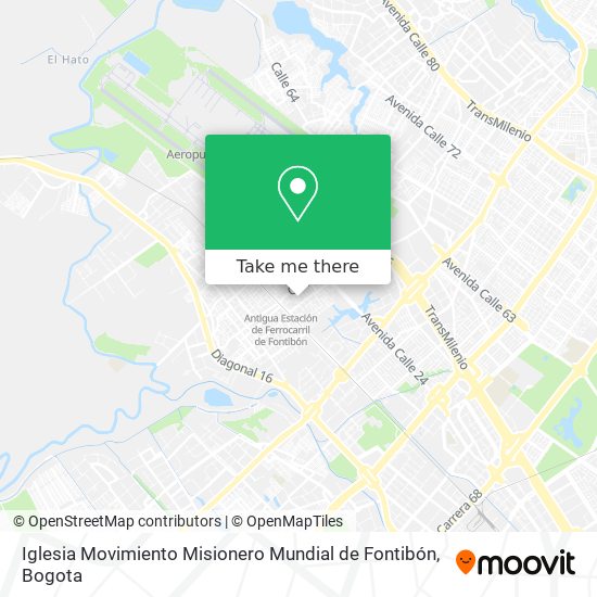 Iglesia Movimiento Misionero Mundial de Fontibón map