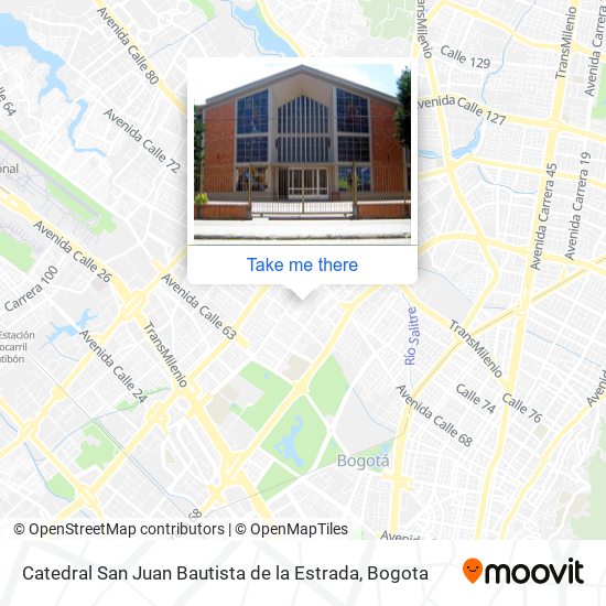Catedral San Juan Bautista de la Estrada map