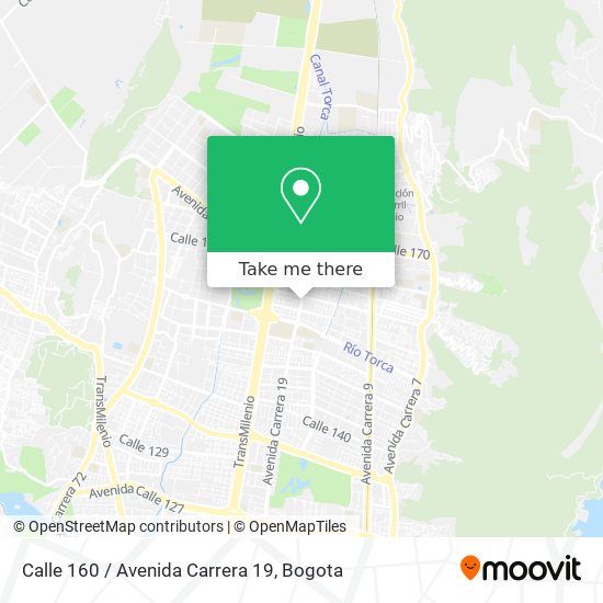 Calle 160 / Avenida Carrera 19 map