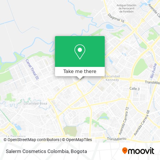 Salerm Cosmetics Colombia map