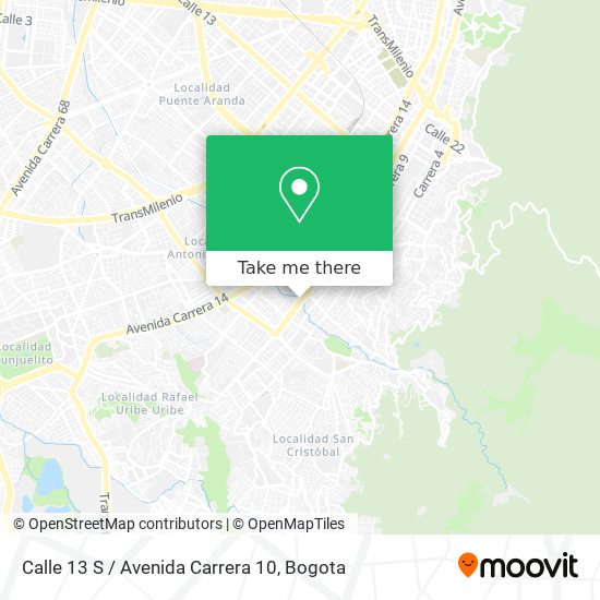 Calle 13 S / Avenida Carrera 10 map