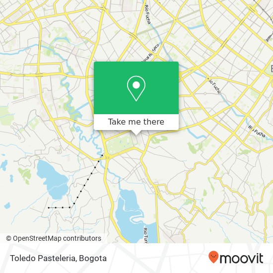 Toledo Pasteleria map