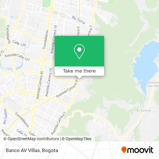 Banco AV Villas map