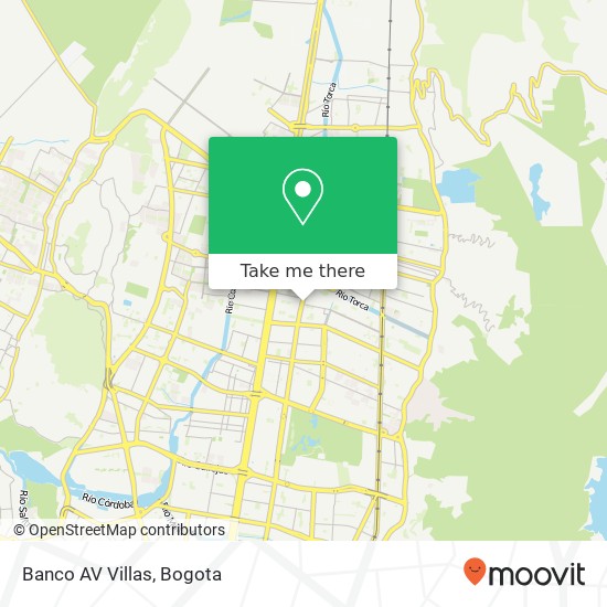 Banco AV Villas map