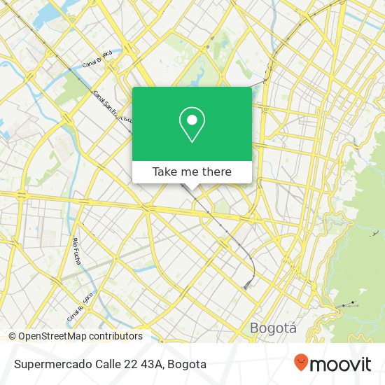 Supermercado Calle 22 43A map