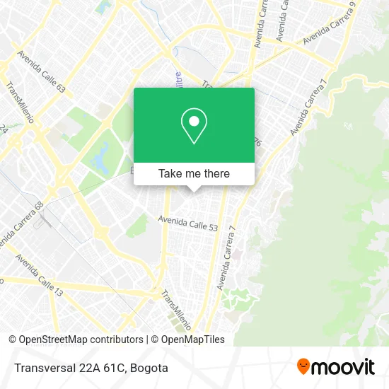 Mapa de Transversal 22A 61C