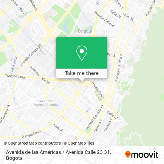 Avenida de las Américas / Avenida Calle 23 31 map