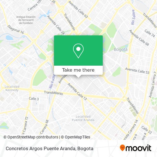 Concretos Argos Puente Aranda map
