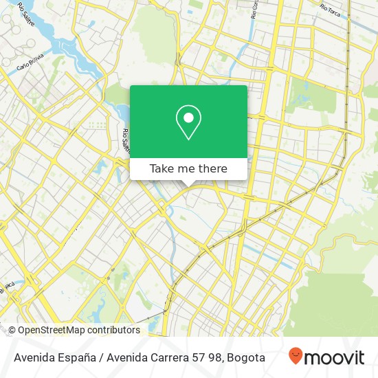 Avenida España / Avenida Carrera 57 98 map