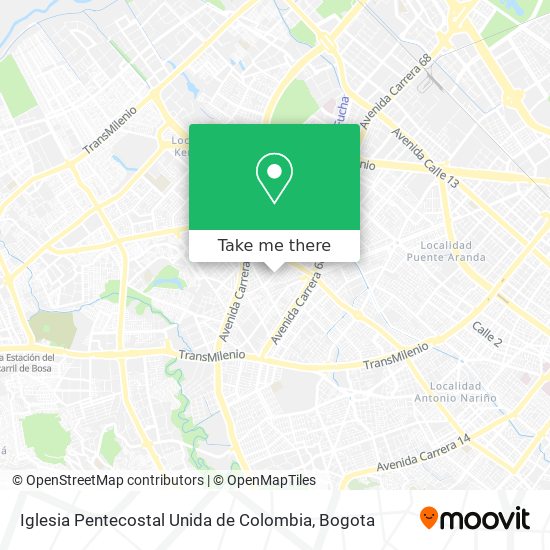 Iglesia Pentecostal Unida de Colombia map