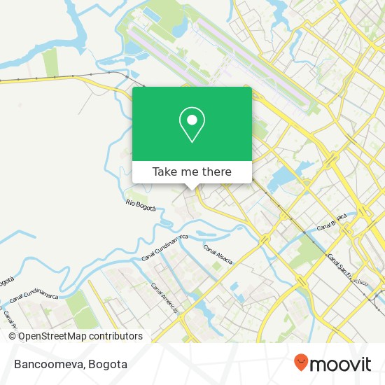 Bancoomeva map