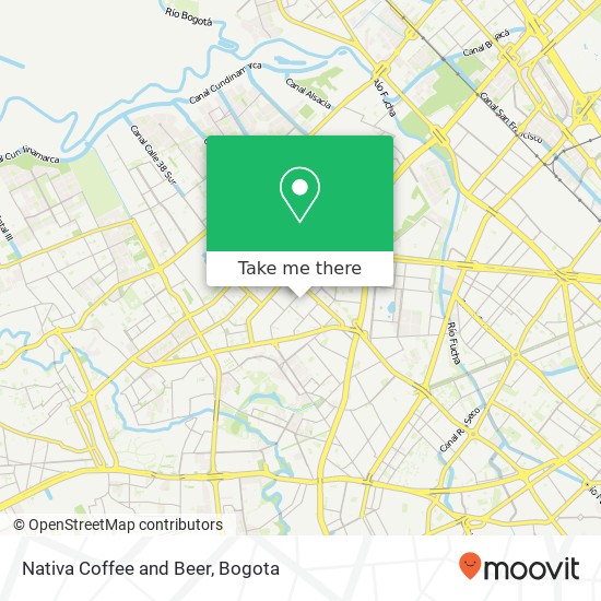 Nativa Coffee and Beer map