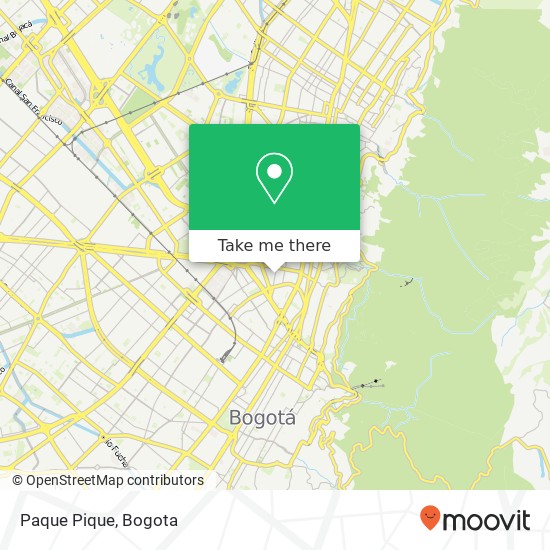 Paque Pique map