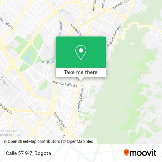 Mapa de Calle 57 9-7