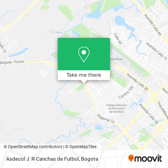 Mapa de Asdecol J. R-Canchas de Futbol