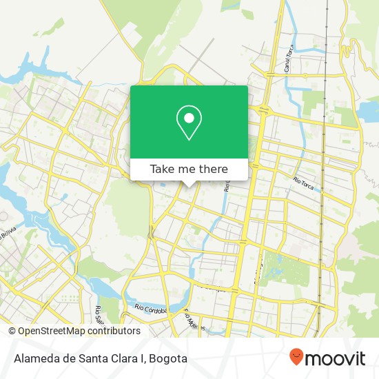 Alameda de Santa Clara I map