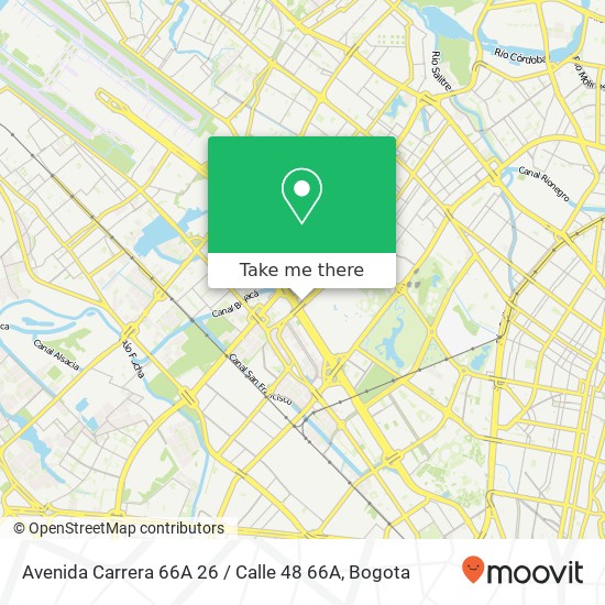 Avenida Carrera 66A 26 / Calle 48 66A map