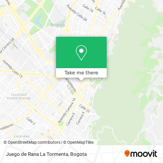 Juego de Rana La Tormenta map