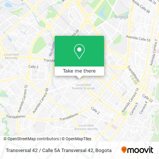 Transversal 42 / Calle 5A Transversal 42 map