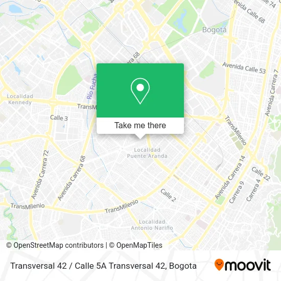 Mapa de Transversal 42 / Calle 5A Transversal 42