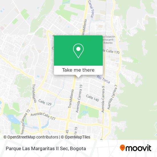 Mapa de Parque Las Margaritas II Sec
