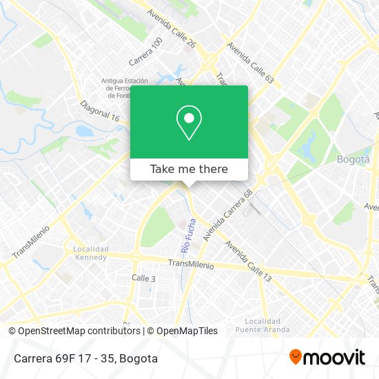 Mapa de Carrera 69F 17 - 35