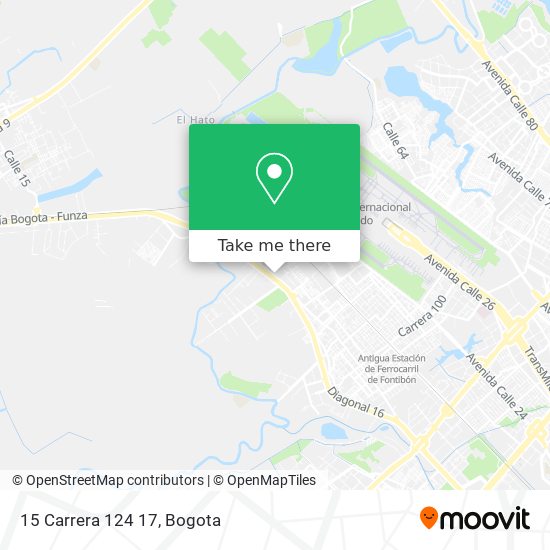 Mapa de 15 Carrera 124 17