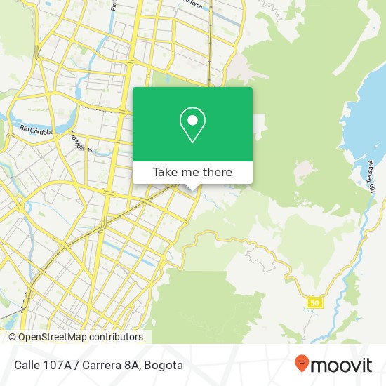 Calle 107A / Carrera 8A map