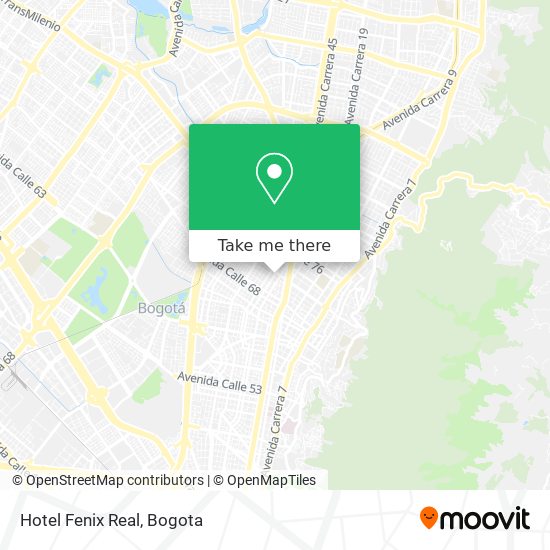 Hotel Fenix Real map