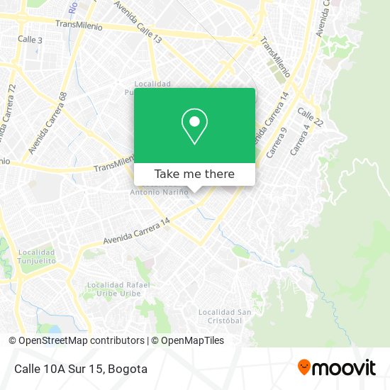 Mapa de Calle 10A Sur 15