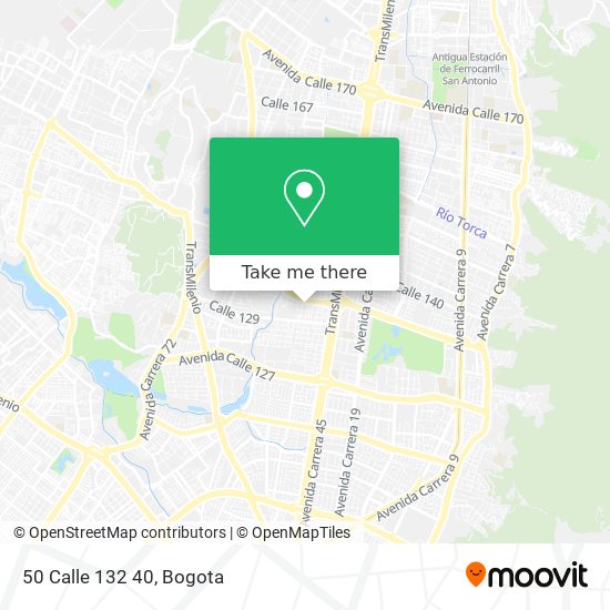 Mapa de 50 Calle 132 40