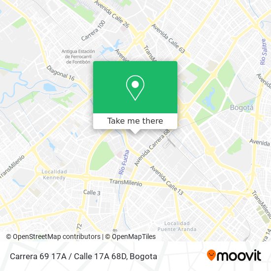 Carrera 69 17A / Calle 17A 68D map