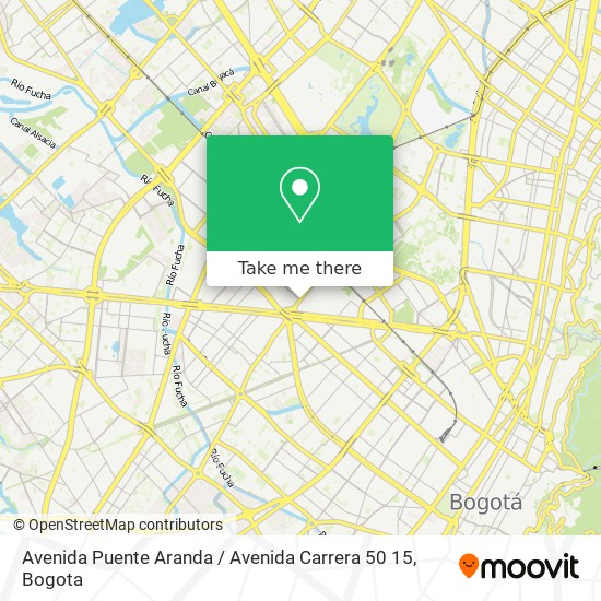 Avenida Puente Aranda / Avenida Carrera 50 15 map