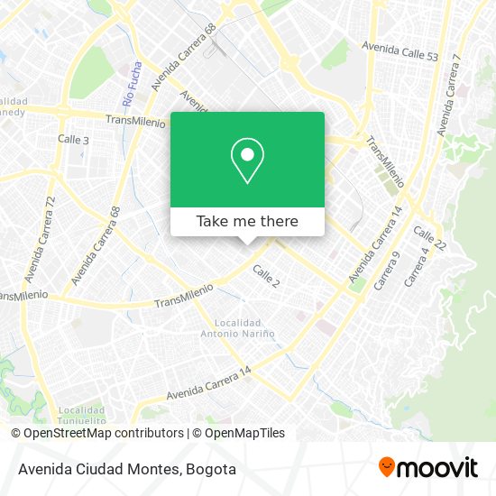 Avenida Ciudad Montes map