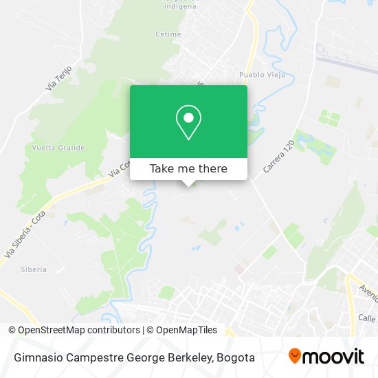 Mapa de Gimnasio Campestre George Berkeley