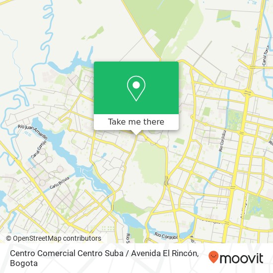 Centro Comercial Centro Suba / Avenida El Rincón map