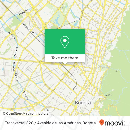 Transversal 32C / Avenida de las Américas map