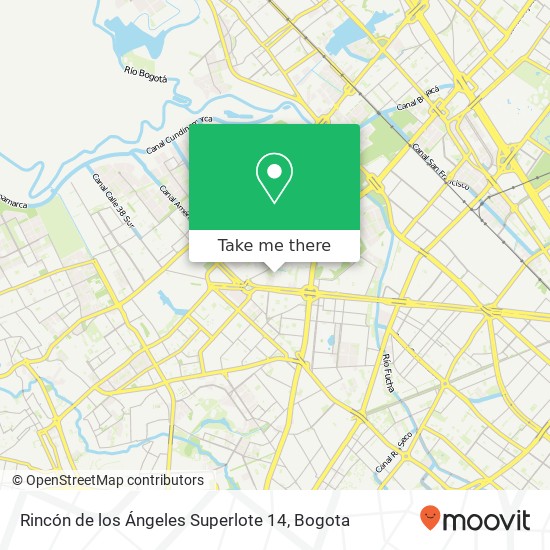 Rincón de los Ángeles Superlote 14 map