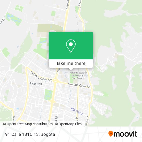 Mapa de 91 Calle 181C 13