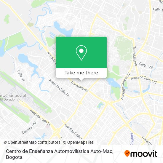 Mapa de Centro de Enseñanza Automovilística Auto-Mac