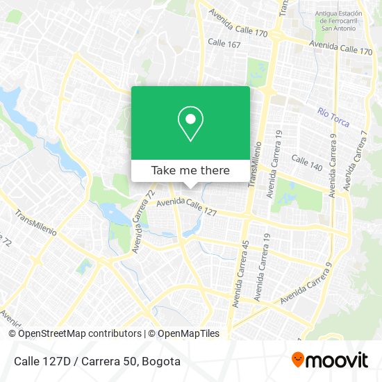 Calle 127D / Carrera 50 map