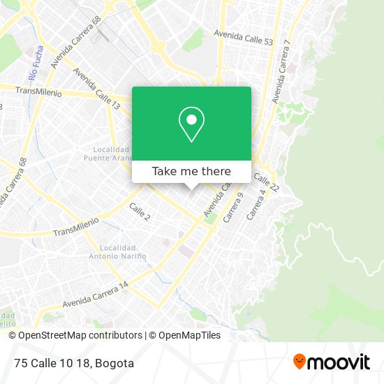 75 Calle 10 18 map