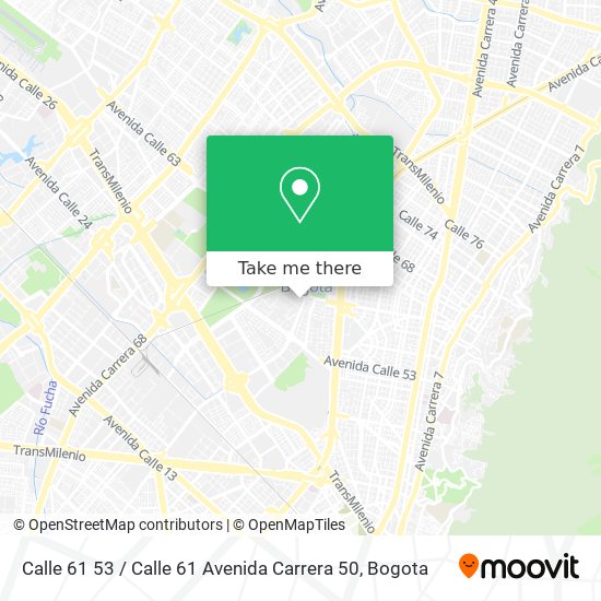 Calle 61 53 / Calle 61 Avenida Carrera 50 map