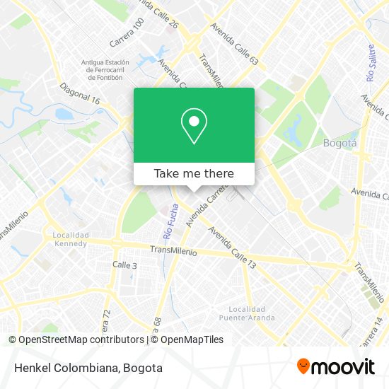 Mapa de Henkel Colombiana