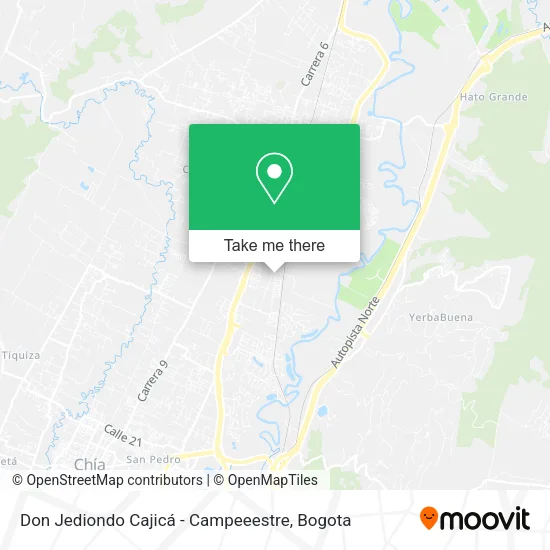 Don Jediondo Cajicá - Campeeestre map