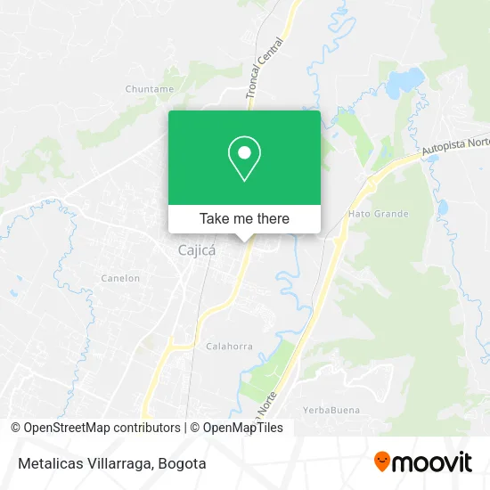Metalicas Villarraga map