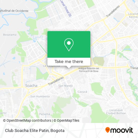 Mapa de Club Soacha Elite Patin