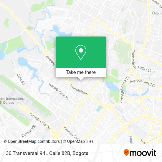 30 Transversal 94L Calle 82B map